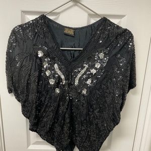 Vintage Sequin ButterflyTop